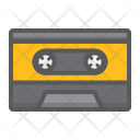 پیش‌نمایش فایل audio-cassette-1 از پک سازها موسیقی، آیکن‌های دورخط پُر