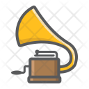 پیش‌نمایش فایل gramophone-26 از پک سازها موسیقی، آیکن‌های دورخط پُر