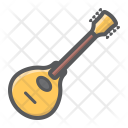 پیش‌نمایش فایل mandolin-4 از پک سازها موسیقی، آیکن‌های دورخط پُر