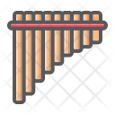 پیش‌نمایش فایل mexican-pan-flute از پک سازها موسیقی، آیکن‌های دورخط پُر
