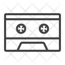 پیش‌نمایش فایل audio-cassette-3 از پک سازها موسیقی، آیکن‌های خطی