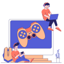 پیش‌نمایش فایل boy-uses-headphones-to-play-game-11855357 از پک گیمینگ