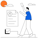 پیش‌نمایش فایل man-getting-a-plus-grade-11867447 از پک آموزش