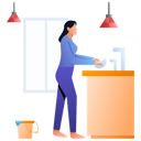 پیش‌نمایش فایل girl-washing-dishes-11888231 از پک روال روزانه