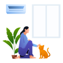 پیش‌نمایش فایل girl-with-petting-cat-11888211 از پک روال روزانه