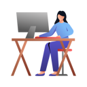 پیش‌نمایش فایل girl-working-on-computer-11888235 از پک روال روزانه
