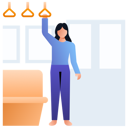 پیش‌نمایش فایل woman-standing-in-train-11888225 از پک روال روزانه