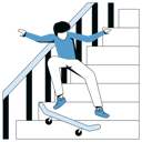 پیش‌نمایش فایل boy-doing-skating-on-staircase-11888320 از پک روال روزانه