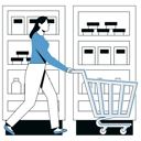 پیش‌نمایش فایل girl-doing-shopping-at-superstore-11888317 از پک روال روزانه