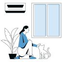 پیش‌نمایش فایل girl-with-petting-cat-11888310 از پک روال روزانه
