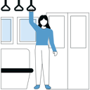 پیش‌نمایش فایل woman-standing-in-train-11888324 از پک روال روزانه
