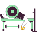 پیش‌نمایش فایل boy-doing-bench-press-in-gym-11907238 از پک باشگاه