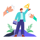پیش‌نمایش فایل businessman-holding-trophy-cup-11922915 از پک فعالیت‌های کسب‌وکار