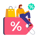 پیش‌نمایش فایل girl-doing-shopping-during-shopping-sale-11922920 از پک فعالیت‌های کسب‌وکار