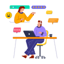 پیش‌نمایش فایل girl-working-with-customer-service-11922904 از پک فعالیت‌های کسب‌وکار