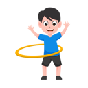 پیش‌نمایش فایل boy-playing-hula-hoop-12079602 از پک فعالیت کودکان