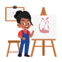 پیش‌نمایش فایل female-artist-draw-painting-12106486 از پک رویاهای کودک