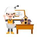 پیش‌نمایش فایل male-architect-holding-house-plan-12106484 از پک رویاهای کودک