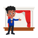 پیش‌نمایش فایل male-host-on-stage-12106497 از پک رویاهای کودک