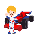 پیش‌نمایش فایل male-racer-with-car-12106506 از پک رویاهای کودک
