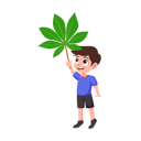پیش‌نمایش فایل boy-holding-giant-cassava-leaf-12138691 از پک فعالیت‌های خانوادگی