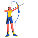 پیش‌نمایش فایل female-archer-taking-aim-12202423 از پک شات های اکشن ورزشی