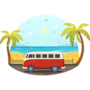 پیش‌نمایش فایل beach-trip-in-summer-vacation-12267626 از پک فعالیت های تابستانی