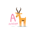 پیش‌نمایش فایل antelope-3137573 از پک الفبای حیوانات