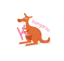 پیش‌نمایش فایل kangaroo-3137583 از پک الفبای حیوانات