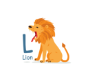 پیش‌نمایش فایل lion-3137584 از پک الفبای حیوانات