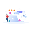 پیش‌نمایش فایل customer-support-and-rating-4040445 از پک فروش اینترنتی