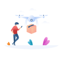 پیش‌نمایش فایل drone-delivery-4040465 از پک فروش اینترنتی