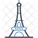 پیش‌نمایش فایل eiffel-tower-61 از پک بنای شاخص – خطی دو رنگ