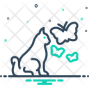 پیش‌نمایش فایل cat-and-butterfly-13506525 از پک حیوانات خانگی