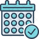 پیش‌نمایش فایل calendar-check-symbol-2345662 از پک استارتاپ و توسعه