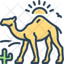 پیش‌نمایش فایل camel-in-desert-with-sun-2646737 از پک حیوان در خانه آنجا