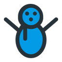 پیش‌نمایش فایل snowman-437 از پک کریسمس (خط پر)