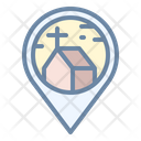 پیش‌نمایش فایل nearby-church-1627238 از پک پین موقعیت (Outline پر)