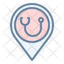 پیش‌نمایش فایل nearby-hospital-1627253 از پک پین موقعیت (Outline پر)