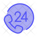 پیش‌نمایش فایل support-24-hours-9635573 از پک مدیریت زمان - فلت (حالت روشن)