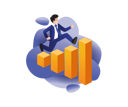 پیش‌نمایش فایل business-analyst-bar-chart-jumping-man-9576727 از پک فناوری کسب‌وکار