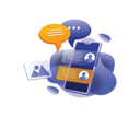 پیش‌نمایش فایل chat-with-a-mobile-application-9576747 از پک فناوری کسب‌وکار