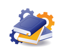 پیش‌نمایش فایل book-with-gears-abstract-illustration-9584995 از پک فناوری کسب‌وکار