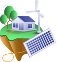 پیش‌نمایش فایل house-with-solar-energy-panels-10420330 از پک آموزش کسب‌وکار و فناوری