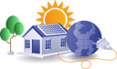پیش‌نمایش فایل house-with-solar-panel-electrical-energy-10420331 از پک آموزش کسب‌وکار و فناوری