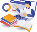 پیش‌نمایش فایل professor-is-teaching-online-10420340 از پک آموزش کسب‌وکار و فناوری