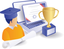 پیش‌نمایش فایل online-school-champion-10410333 از پک آموزش کسب‌وکار و فناوری