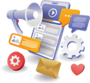 پیش‌نمایش فایل sending-promotional-messages-10410377 از پک آموزش کسب‌وکار و فناوری