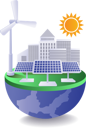 پیش‌نمایش فایل earth-planet-uses-solar-energy-and-wind-energy-10410298 از پک آموزش کسب‌وکار و فناوری