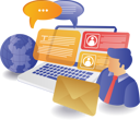 پیش‌نمایش فایل social-marketing-emails-10410317 از پک آموزش کسب‌وکار و فناوری